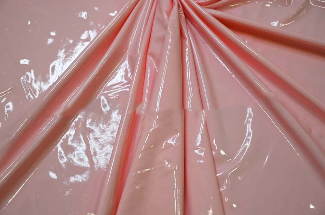 1 Yard Shiny Stretch Patent Vinyl Glossy Flexible Spandex Fabrics